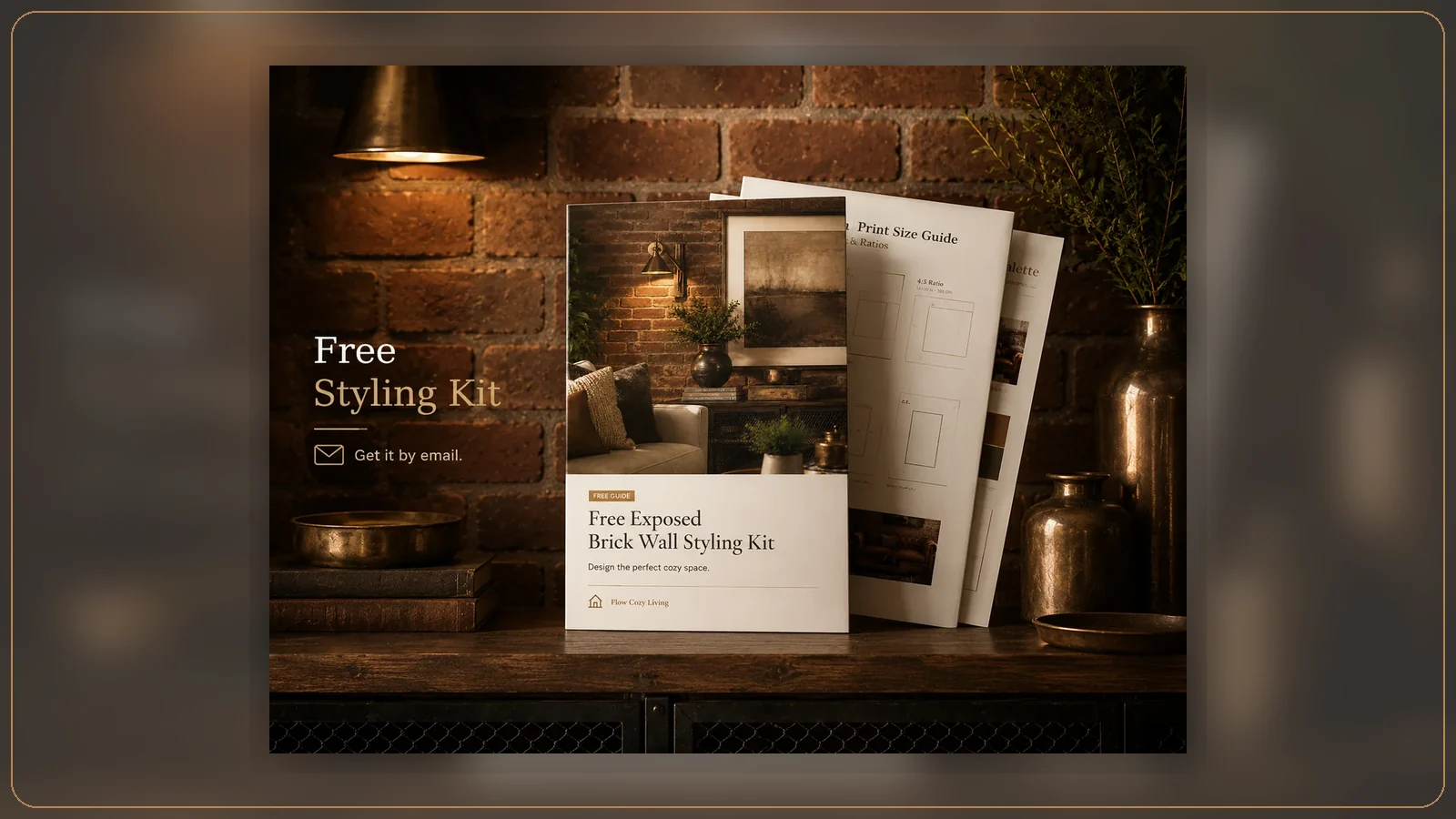 Free Exposed Brick Wall Styling Kit preview for exposed brick wall decor