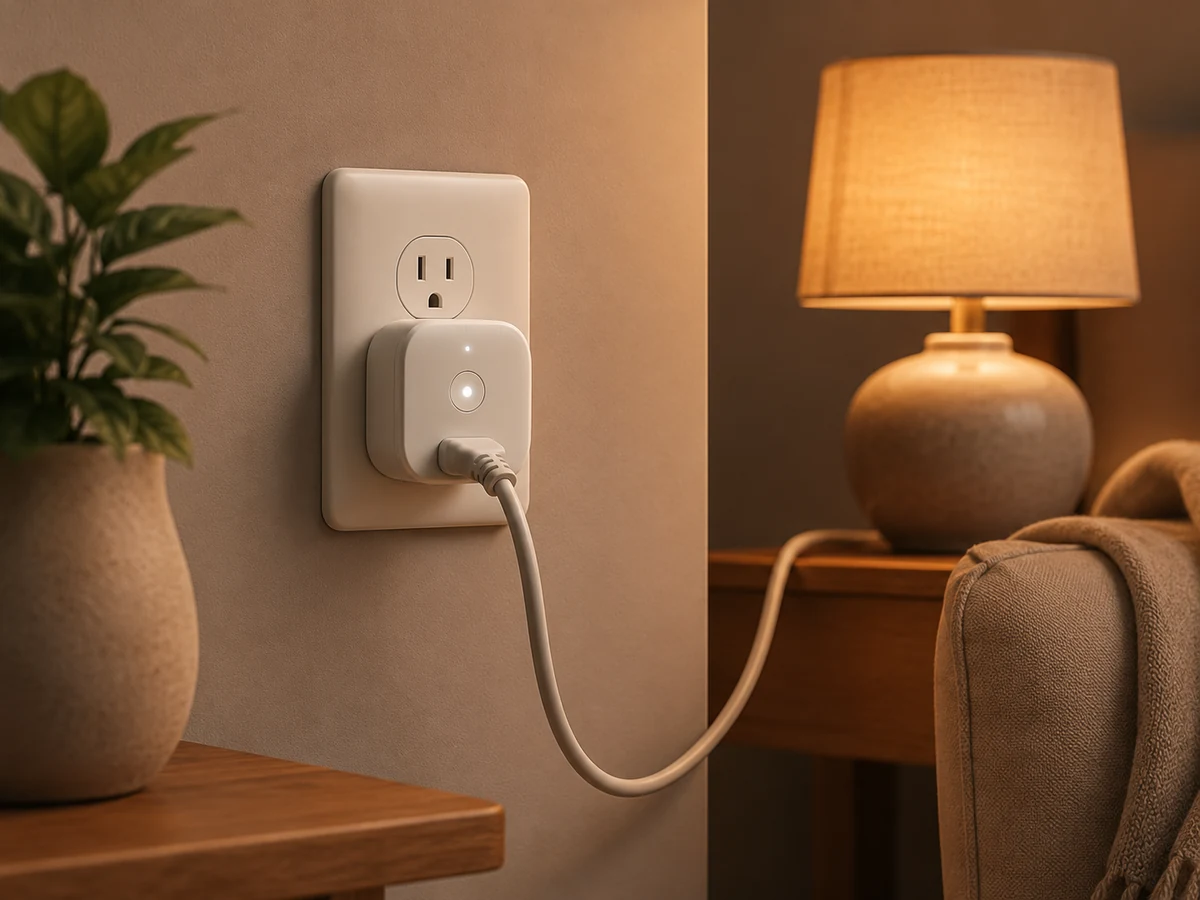 Smart plug setup used for calming routines
